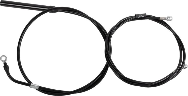 Bromsslangsats styrvajer LA Choppers 18-20 svart vinyl Touring 21-22