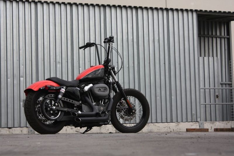 Styre Burly Apes 1" 14" smal H-D 82-22 svart