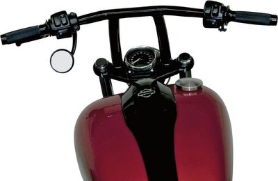 Styre Todd's Cycle Blackline Club 1-1/4" blank svart Softail 11-13