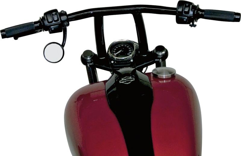 Styre Todd's Cycle Blackline Club 1-1/4" blank svart Softail 11-13