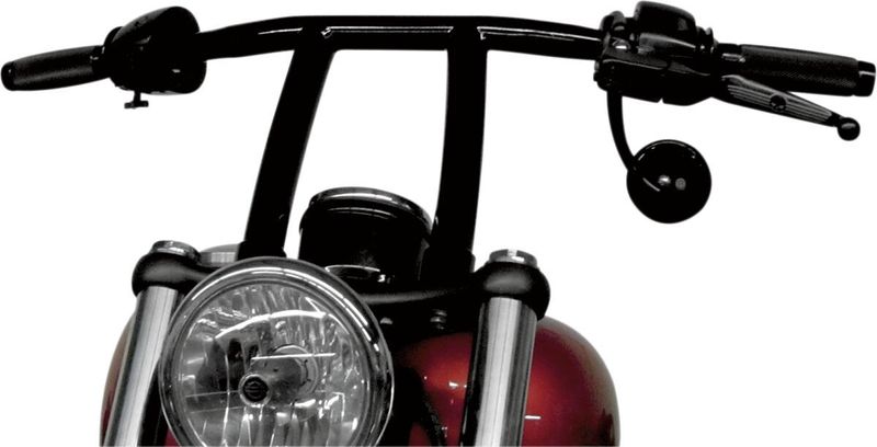 Styre Todd's Cycle Blackline Club 1-1/4" blank svart Softail 11-13