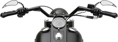 Styre Trask Performance V-Line 1.25 H-D e-throttle with 1" I.D. svart