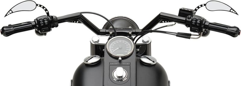 Styre Trask Performance V-Line 1.25 H-D e-throttle with 1" I.D. svart