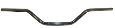 Styre Emgo 7/8" platt svart