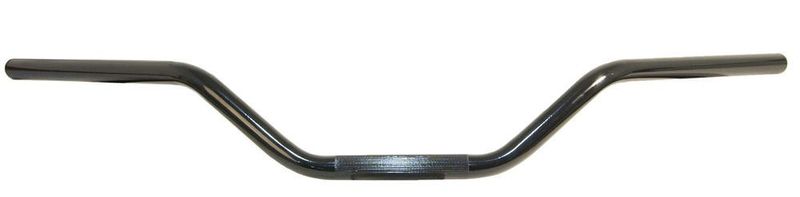 Styre Emgo 7/8" platt svart