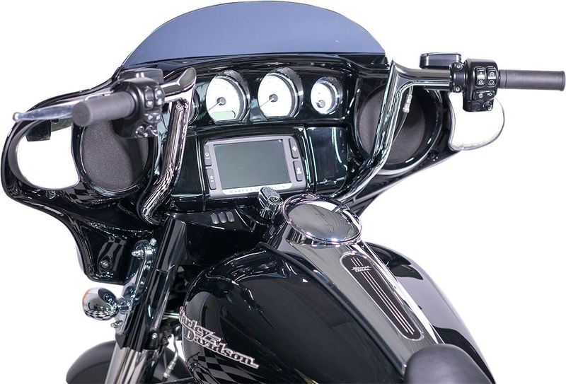 Styre Fat Baggers EZ 12 1-1/4" Touring 86-22, Trike 14-21 krom