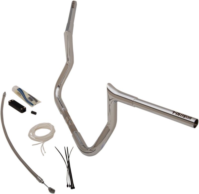 Styresats Fat Baggers 10" krom FLHT, FLHX 08+