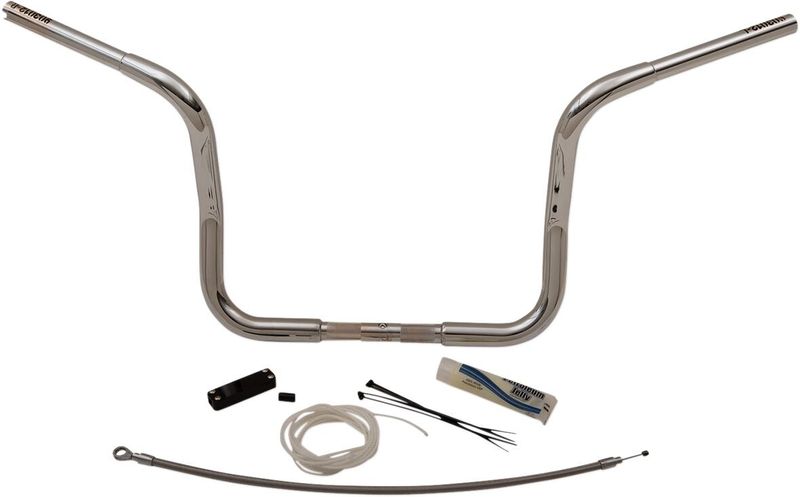 Styresats Fat Baggers 12" krom FLHT, FLHX 08-13