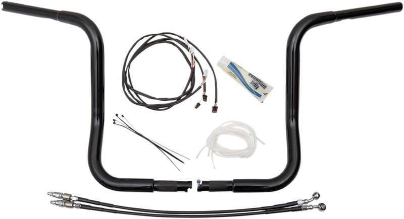 Styrsats Fat Baggers EZ 1-1/4" rund blå Touring 14-20, Trike 14-19