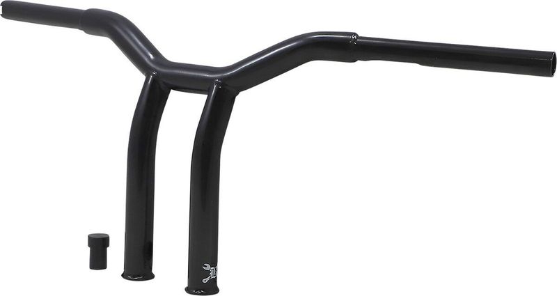 Styre Burly Dominator T-bar 1-1/4" 10" H-D mech. or e-throttle with blanksvart