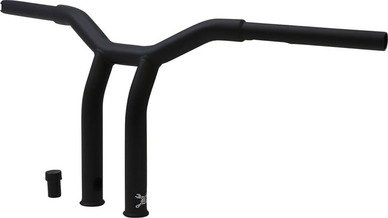 Styre Burly Dominator T-bar 1-1/4" 10" H-D mech. or e-throttle with mattsvart