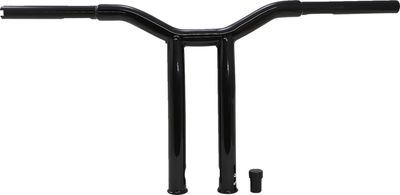 Styre Burly Dominator T-bar 1-1/4" 12" H-D mech. or e-throttle with blanksvart