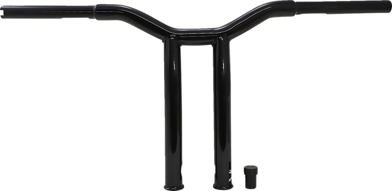 Styre Burly Dominator T-bar 1-1/4" 12" H-D mech. or e-throttle with blanksvart