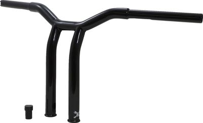 Styre Burly Dominator T-bar 1-1/4" 12" H-D mech. or e-throttle with blanksvart