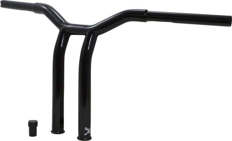 Styre Burly Dominator T-bar 1-1/4" 12" H-D mech. or e-throttle with blanksvart