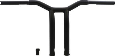 Styre Burly Dominator T-bar 1-1/4" 12" H-D mech. or e-throttle with mattsvart