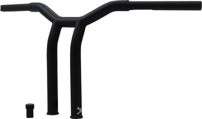 Styre Burly Dominator T-bar 1-1/4" 12" H-D mech. or e-throttle with mattsvart