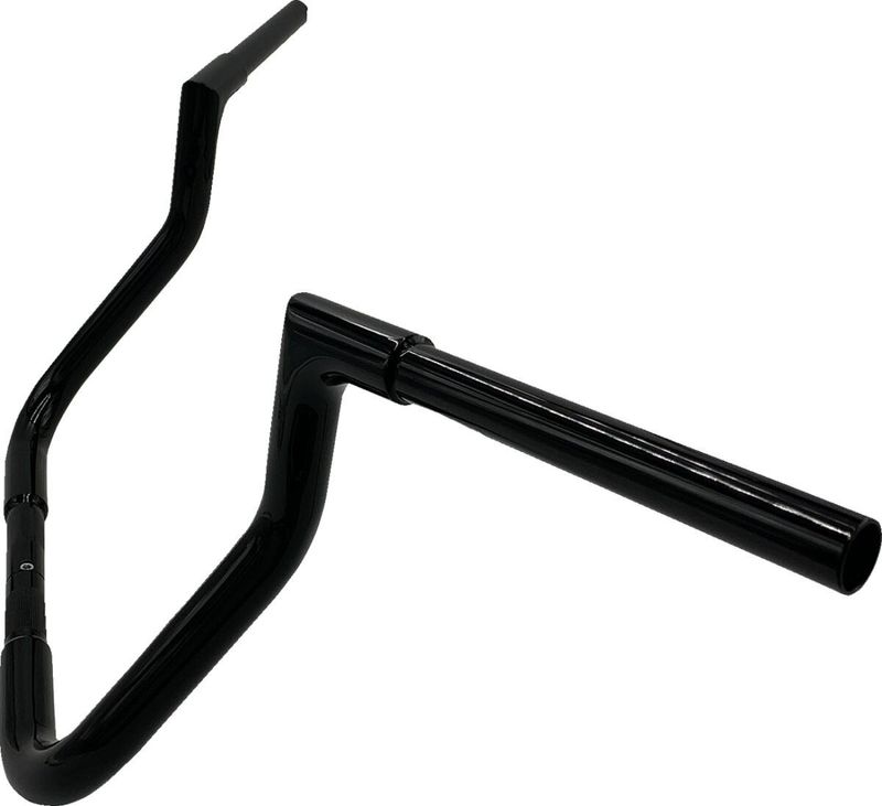 Styre Fat Baggers EZ 1-1/4" platt Touring 21-22, Trike 21 mattsvart