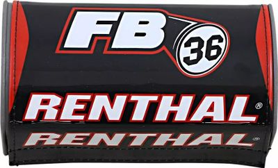 Styrskydd Renthal Fatbar36 svart vit röd
