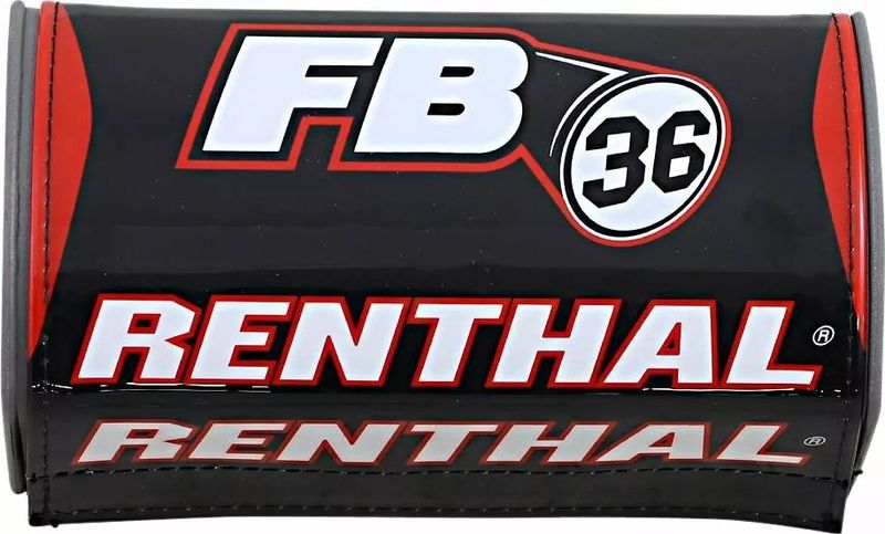 Styrskydd Renthal Fatbar36 svart vit röd