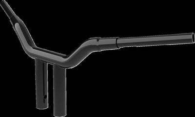Styre LA Choppers Kage T-Bar 10 1-1/2" Touring 23-upp, Softail 25-upp svart