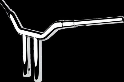 Styre LA Choppers Kage T-Bar 12 1-1/2" Touring 23-upp, Softail 25-upp krom