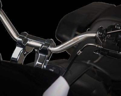 Styre Thrashin Supply Mid 1" rostfri stål Touring 23-upp, Softail 20-upp