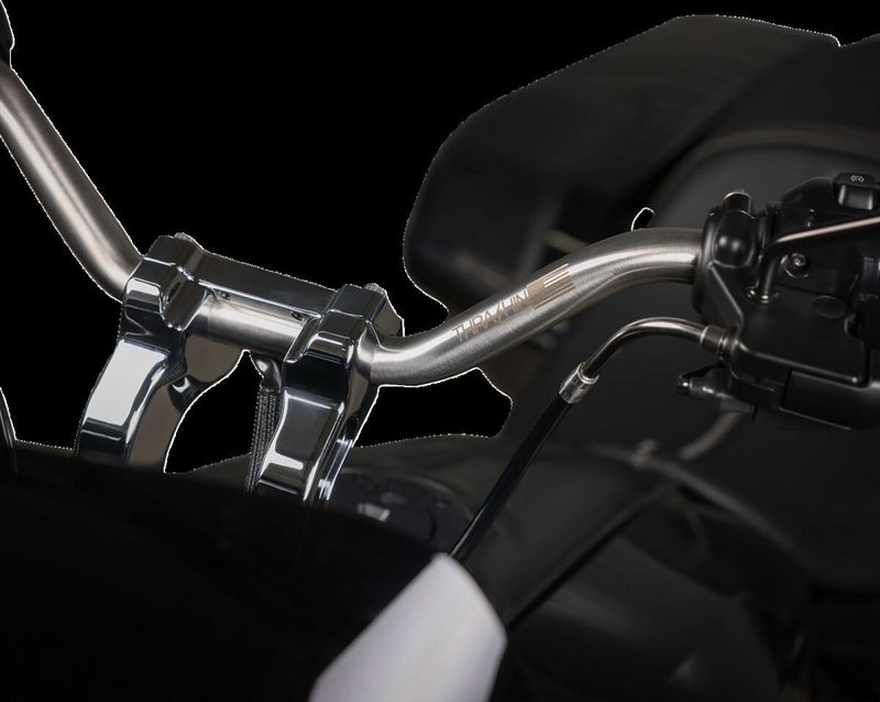 Styre Thrashin Supply Mid 1" rostfri stål Touring 23-upp, Softail 20-upp
