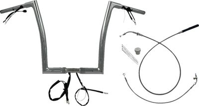 Styre Fat Baggers EZ 14 Fltrx/se 1-1/4" platt matt krom Touring 23-upp