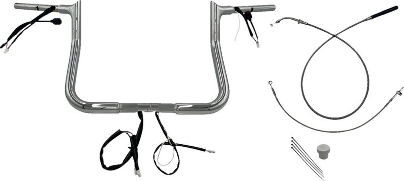 Styre Fat Baggers EZ 11 Flhx/se 1-1/4" krom Touring 23-upp