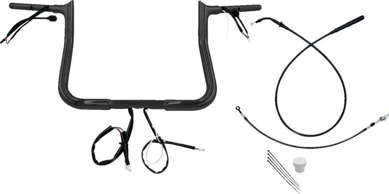 Styre Fat Baggers EZ 11 Flhx/se 1-1/4" svart Touring 23-upp