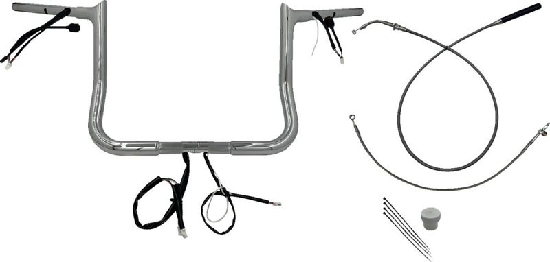 Styre Fat Baggers EZ 12 Flhx/se 1-1/4" krom Touring 23-upp