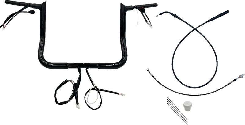 Styre Fat Baggers EZ 12 Flhx/se 1-1/4" svart Touring 23-upp