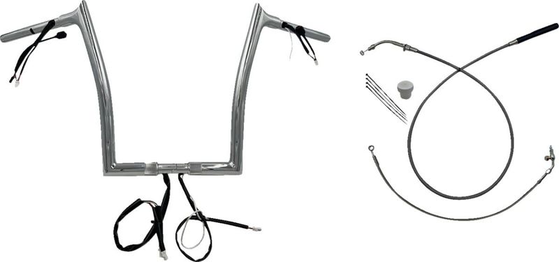 Styre Fat Baggers EZ 14 Fltrx/se 1-1/4" krom Touring 23-upp