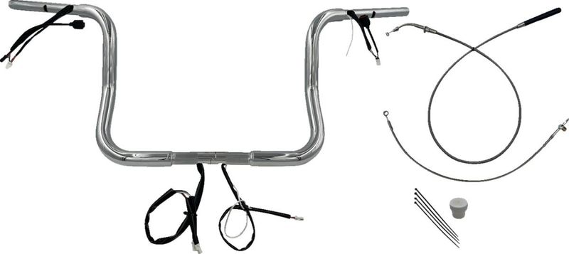Styre Fat Baggers EZ 12 Flhx/se 1-1/4" rund krom Touring 23-upp