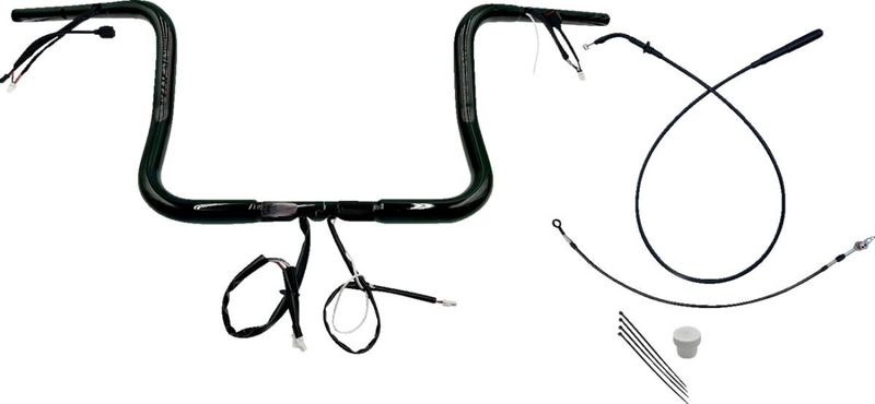 Styre Fat Baggers EZ 12 Flhx/se 1-1/4" rund svart Touring 23-upp