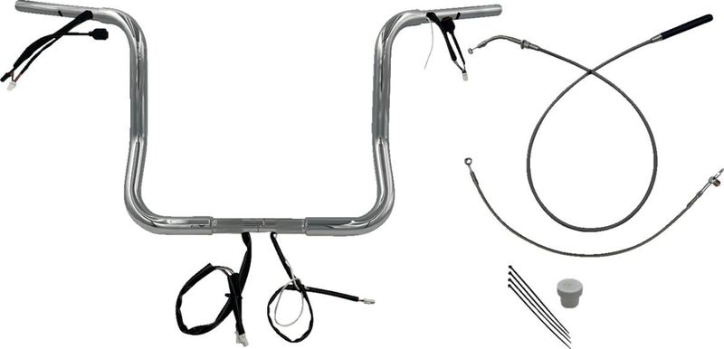 Styre Fat Baggers EZ 14 Flhx/se 1-1/4" rund krom Touring 23-upp