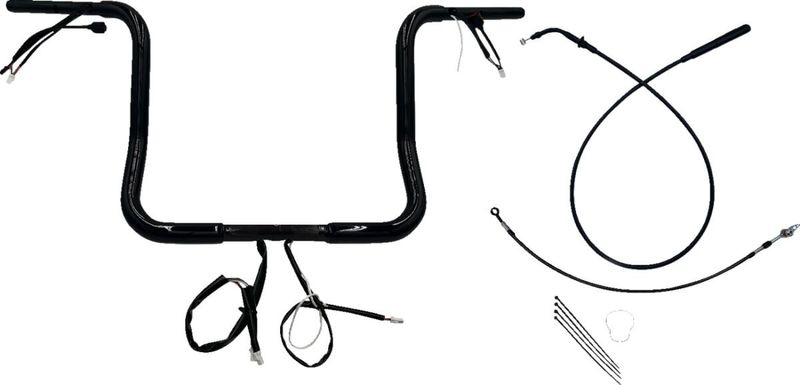 Styre Fat Baggers EZ 14 Flhx/se 1-1/4" rund svart Touring 23-upp