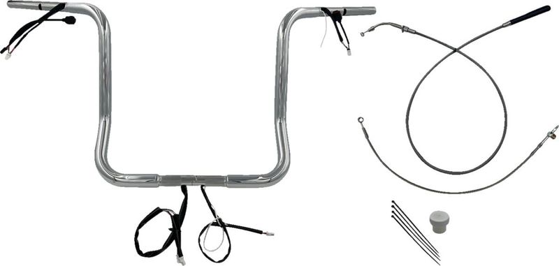 Styre Fat Baggers EZ 16 Flhx/se 1-1/4" rund krom Touring 23-upp