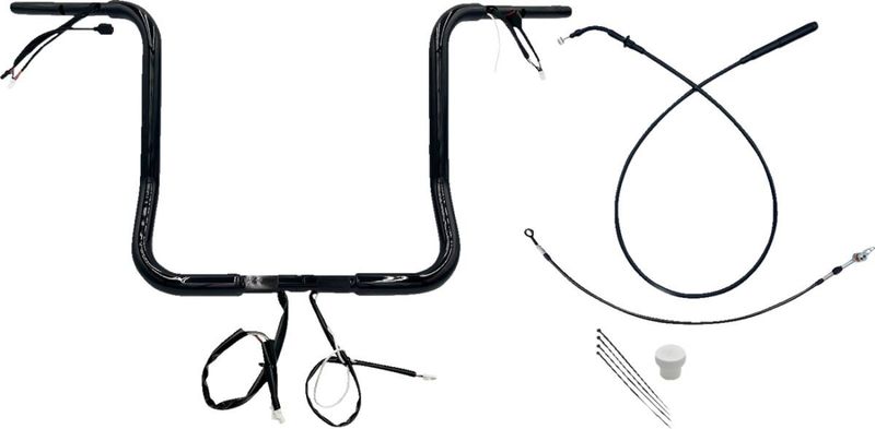 Styre Fat Baggers EZ 16 Flhx/se 1-1/4" rund svart Touring 23-upp