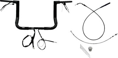 Styre Fat Baggers EZ 12 Flhx/se 1-1/2" platt matt svart Touring 23-upp