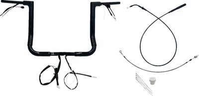 Styre Fat Baggers EZ 14 Flhx/se 1-1/2" platt matt svart Touring 23-upp