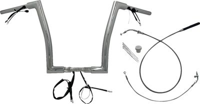 Styre Fat Baggers EZ 14 Fltrx/se 1-1/2" platt matt krom Touring 23-upp