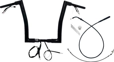 Styre Fat Baggers EZ 14 Fltrx/se 1-1/2" platt matt svart Touring 23-upp