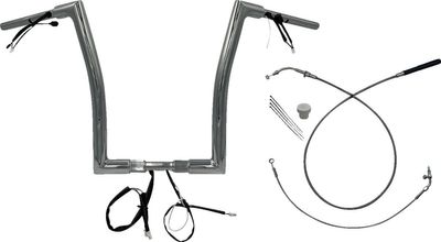 Styre Fat Baggers EZ 16 Fltrx/se 1-1/2" platt matt krom Touring 23-upp