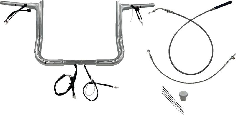 Styre Fat Baggers EZ 12 Flhx/se 1-1/2" krom Touring 23-upp