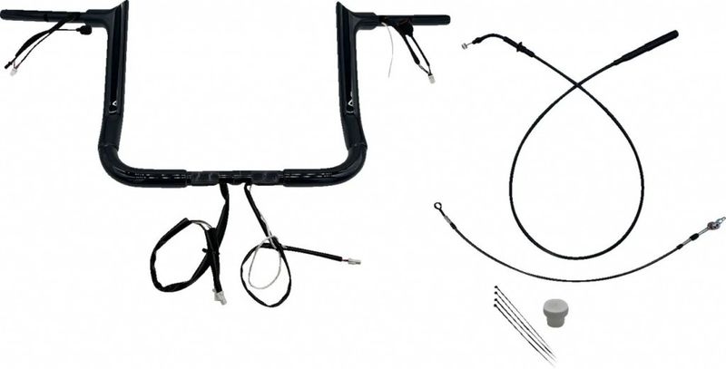 Styre Fat Baggers EZ 12 Flhx/se 1-1/2" svart Touring 23-upp