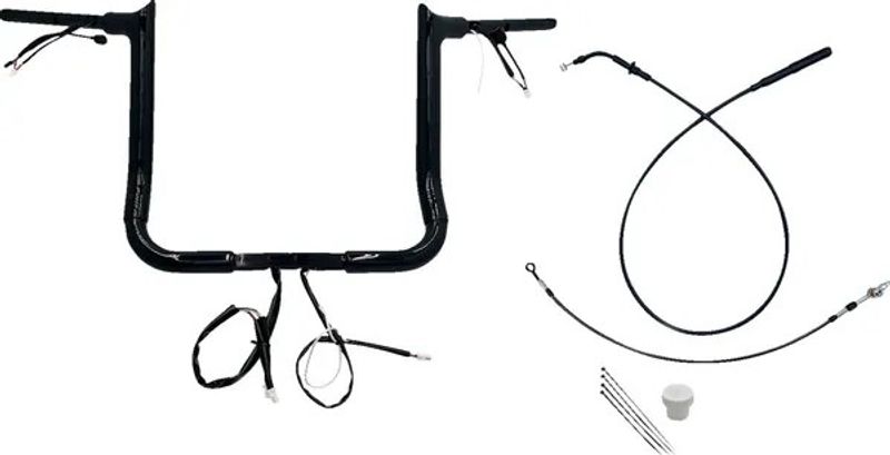 Styre Fat Baggers EZ 14 Flhx/se 1-1/2" svart Touring 23-upp