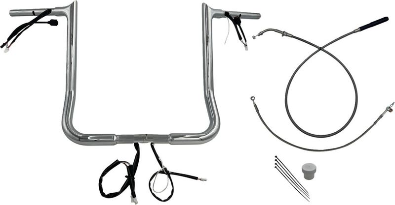 Styrsats Fat Baggers EZ Wired krom Touring 23-upp