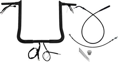 Styrsats Fat Baggers EZ Wired 1-1/4 1.25 svart Touring 23-upp